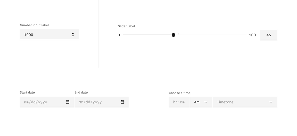 Example of bound entry controls